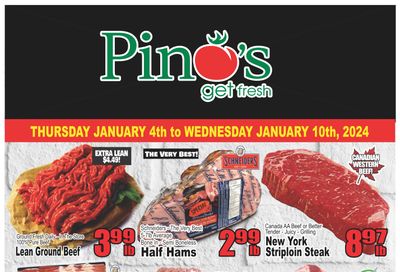 Pino's Flyer January 4 to 10