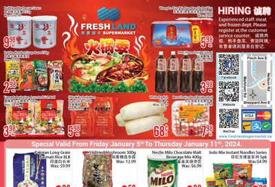FreshLand Supermarket Flyer January 5 to 11
