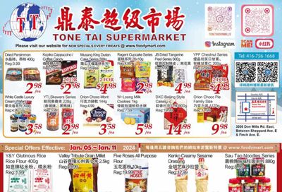 Tone Tai Supermarket Flyer January 5 to 11