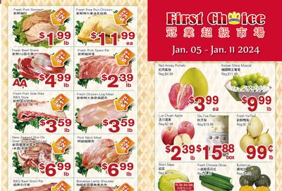First Choice Supermarket Flyer January 5 to 11