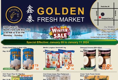 Golden Fresh Market Flyer January 5 to 11