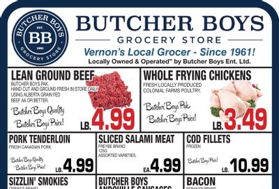 Butcher Boys Grocery Store Flyer January 5 to 11