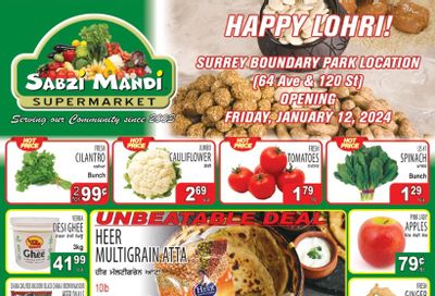 Sabzi Mandi Supermarket Flyer January 5 to 10