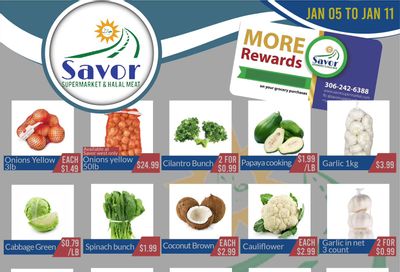 Savor Supermarket Flyer January 5 to 11