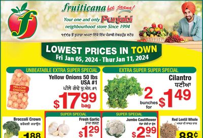 Fruiticana (Calgary) Flyer January 5 to 11