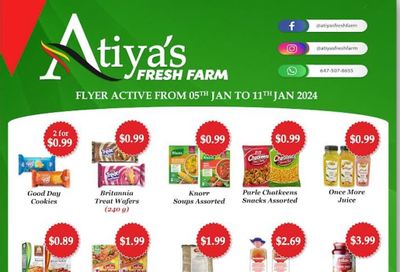 Atiya's Fresh Farm Flyer January 5 to 11