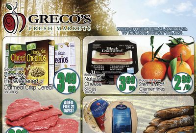 Greco's Fresh Market Flyer January 5 to 18