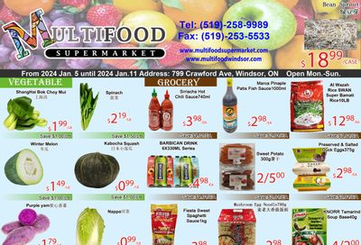 MultiFood Supermarket Flyer January 5 to 11