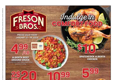 Freson Bros. Flyer January 12 to 18