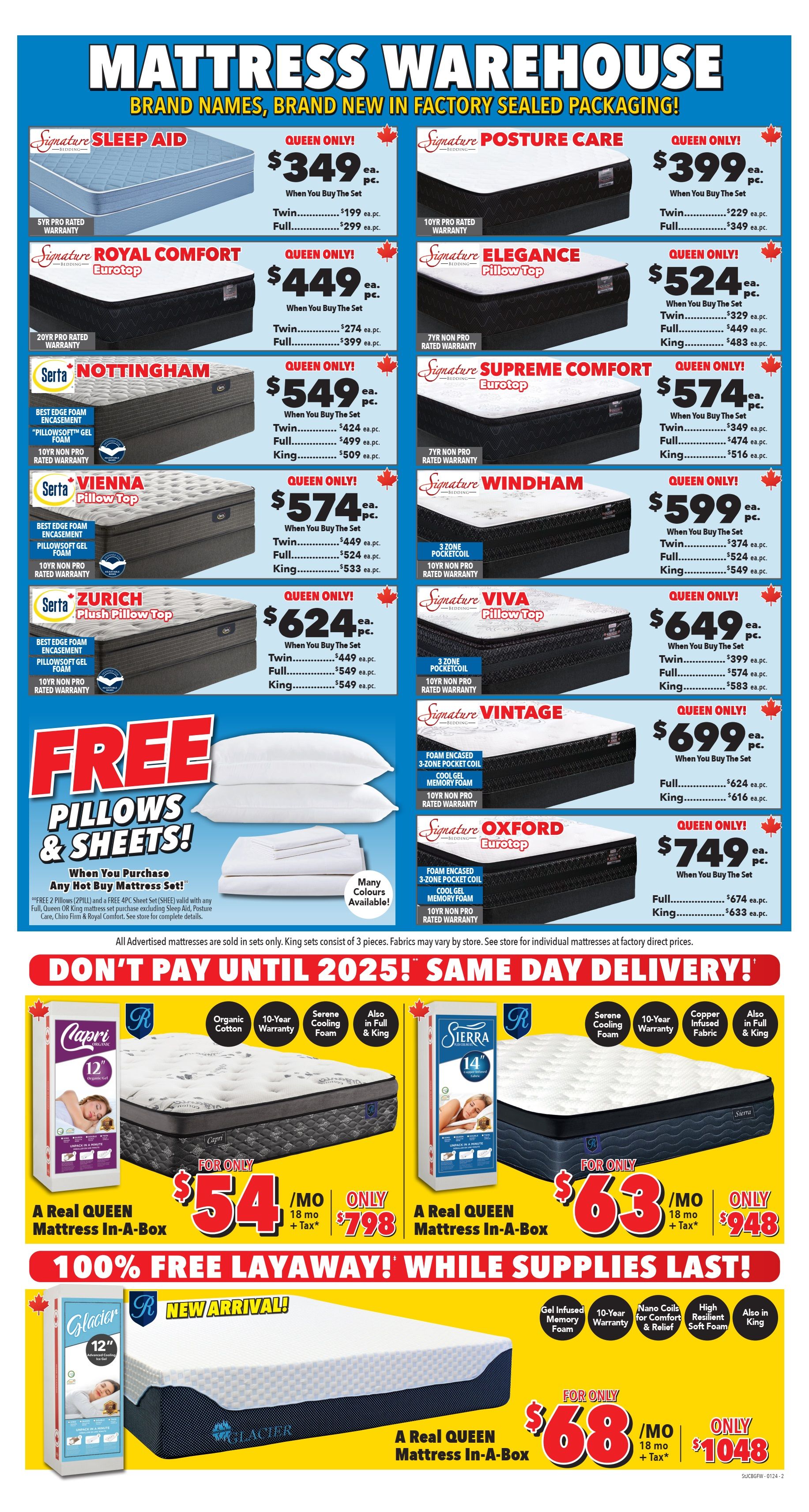 Surplus Furniture & Mattress Warehouse (St. John's, Corner Brook, Grand Falls Windsor) Flyer January 8 to 28