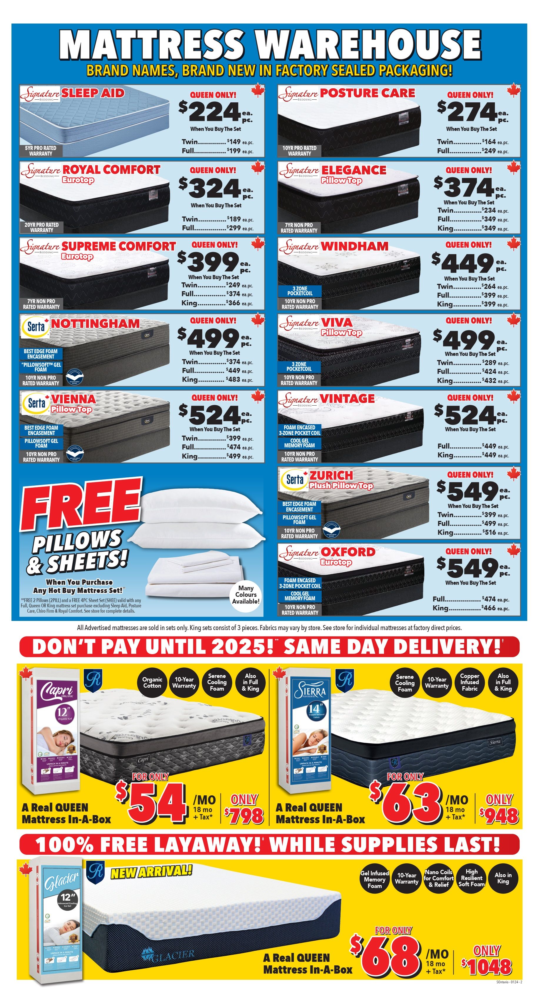 Surplus Furniture & Mattress Warehouse (ON) Flyer January 8 to 28