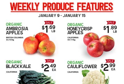 Pomme Natural Market Weekly Produce Flyer January 9 to 15
