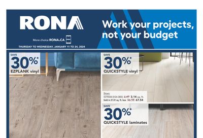 Rona (West) Flyer January 11 to 17