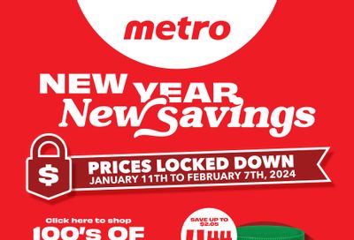 Metro (ON) New Year New Savings Flyer January 11 to February 1