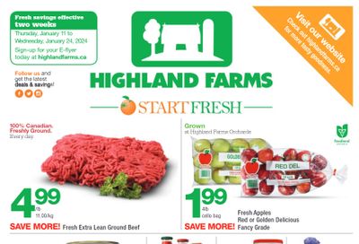 Highland Farms Flyer January 11 to 24