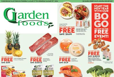 Garden Foods Flyer January 11 to 17