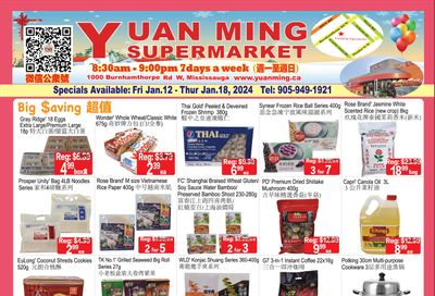 Yuan Ming Supermarket Flyer January 12 to 18