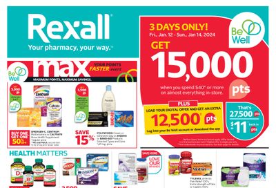 Rexall (BC) Flyer January 12 to 18