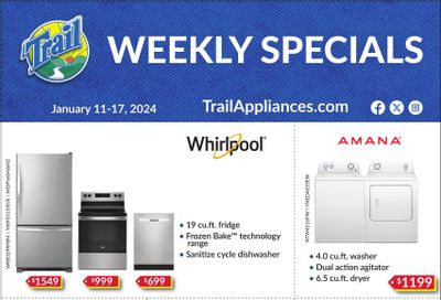 Trail Appliances (AB & SK) Flyer January 11 to 17