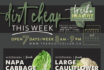 The Root Cellar Flyer January 11 to 17