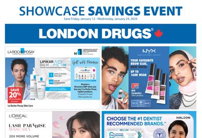 London Drugs Showcase Event Flyer January 12 to 24