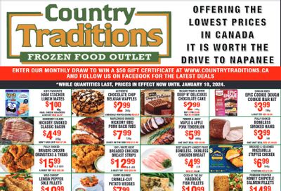 Country Traditions Flyer January 11 to 18