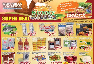 Sunny Foodmart (Don Mills) Flyer January 12 to 18