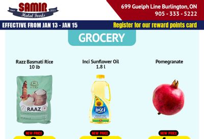Samir Supermarket Flyer January 13 to 15
