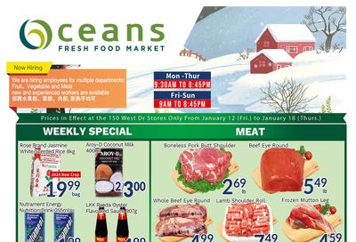 Oceans Fresh Food Market (West Dr., Brampton) Flyer January 12 to 18