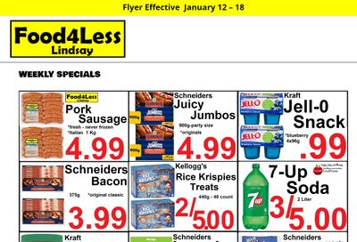 Food 4 Less (Lindsay) Flyer January 12 to 18