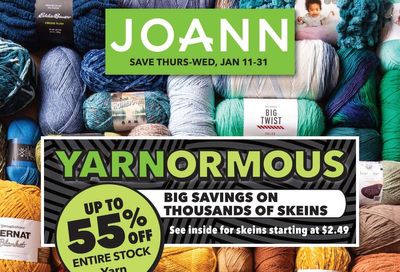 JOANN Weekly Ad Flyer Specials January 11 to January 31, 2024