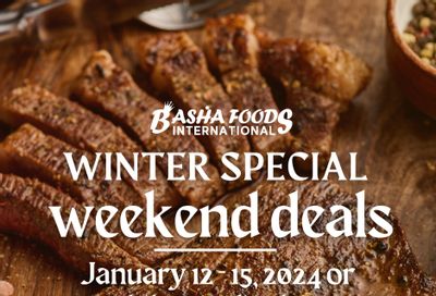 Basha Foods International Weekend Deals Flyer January 12 to 15