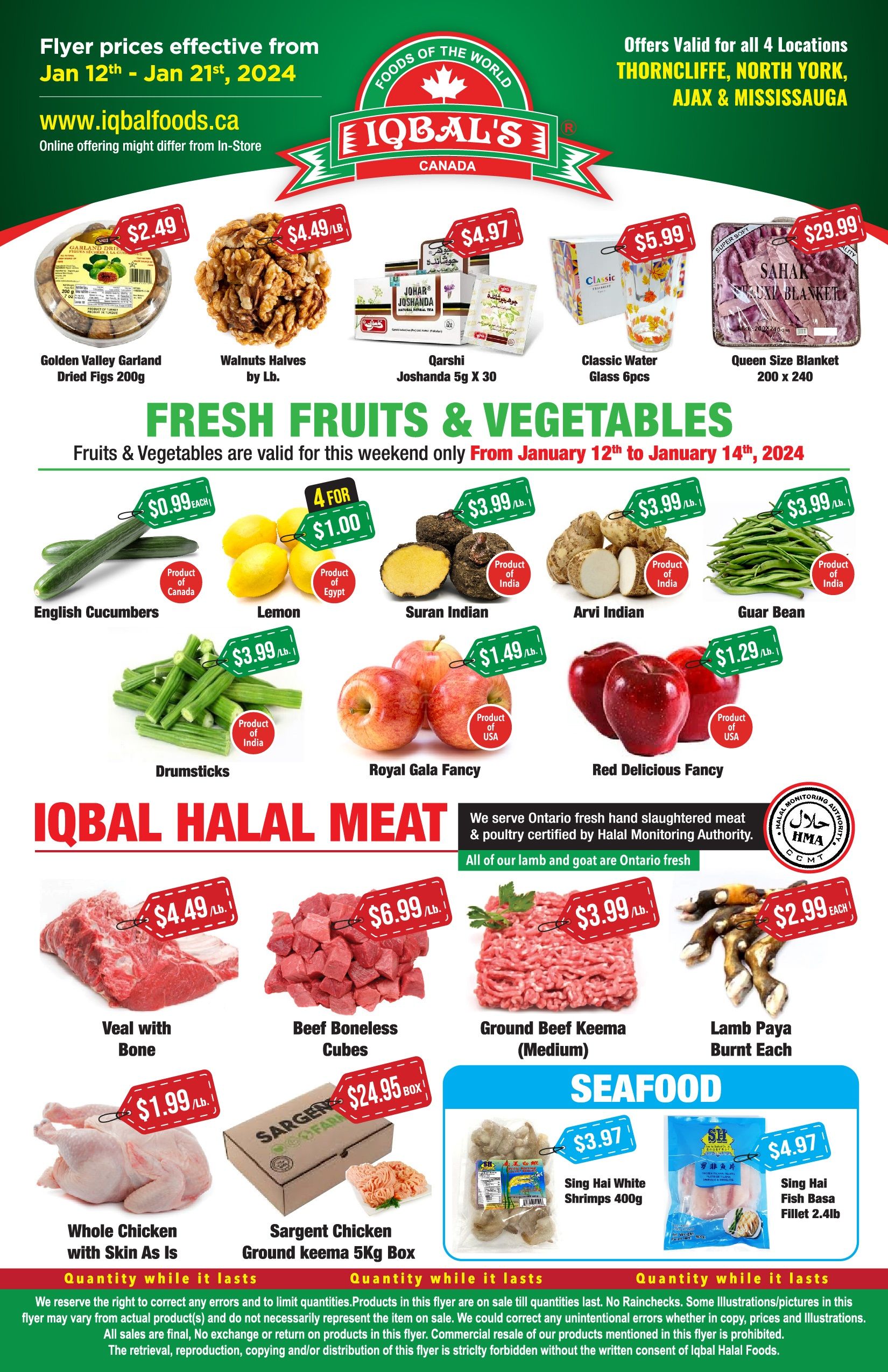 Iqbal Foods Flyer January 12 to 21