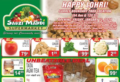 Sabzi Mandi Supermarket Flyer January 12 to 17