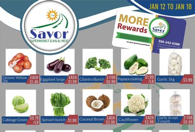 Savor Supermarket Flyer January 12 to 18