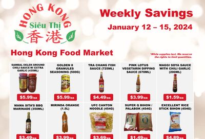 Hong Kong Food Market Flyer January 12 to 15