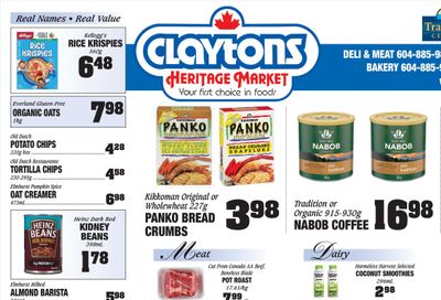Claytons Heritage Market Flyer January 12 to 18