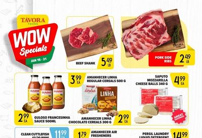 Tavora Foods Flyer January 15 to 21