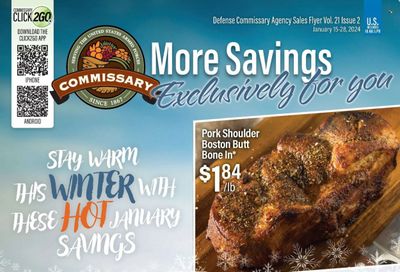 Commissary Weekly Ad Flyer Specials January 15 to January 28, 2024