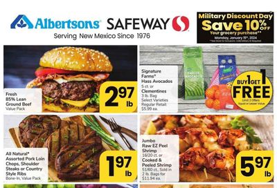 Safeway (NM) Weekly Ad Flyer Specials January 10 to January 16, 2024