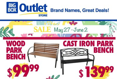 Big Box Outlet Store Flyer May 27 to June 2