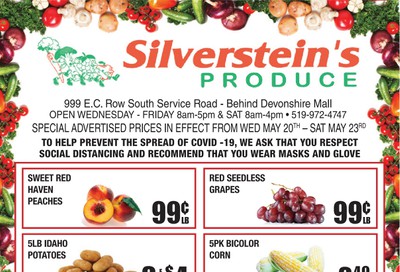 Silverstein's Produce Flyer May 26 to 30