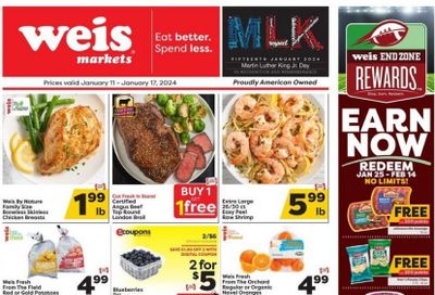Weis (MD, NY, PA) Weekly Ad Flyer Specials January 11 to January 17, 2024