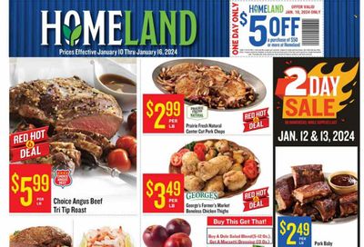 Homeland (OK, TX) Weekly Ad Flyer Specials January 10 to January 16, 2024