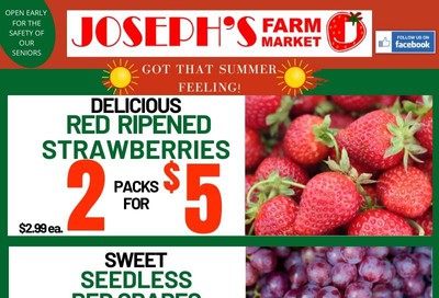 Joseph's Farm Market Flyer May 27 to June 2