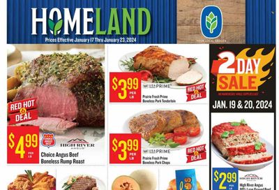 Homeland (OK, TX) Weekly Ad Flyer Specials January 17 to January 23, 2024