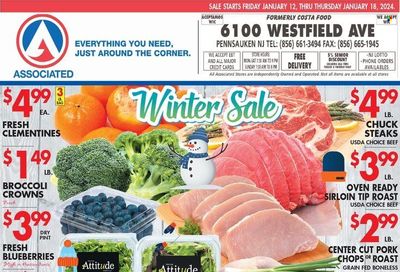 Associated Supermarkets (NY) Weekly Ad Flyer Specials January 12 to January 18, 2024