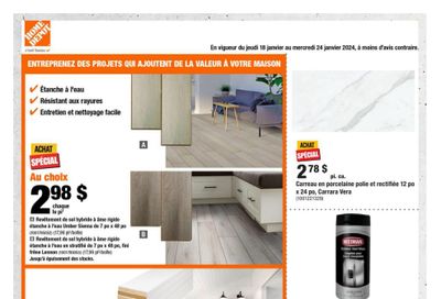 Home Depot (QC) Flyer January 18 to 24