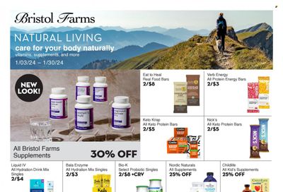 Bristol Farms (CA) Weekly Ad Flyer Specials January 3 to January 30, 2024