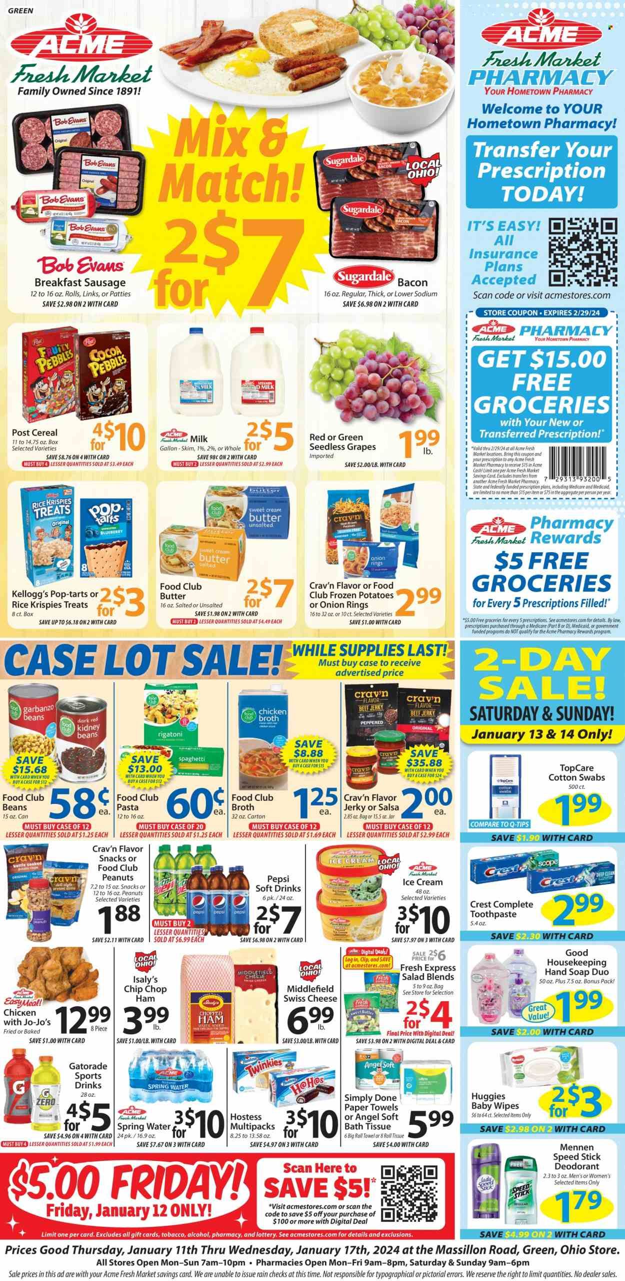 ACME Fresh Market (OH) Weekly Ad Flyer Specials January 11 to January 17, 2024